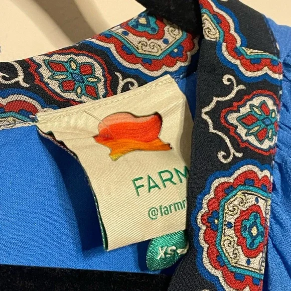 FARM Rio Blue Ainika Tiles Maxi Dress - Picture 10 of 16